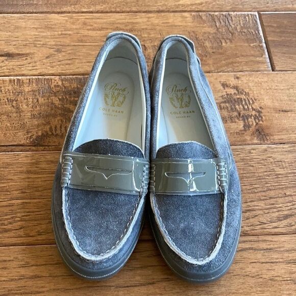 Cole haan pinch weekender LX penny loafer sneakers gray suede size 6 - Picture 3 of 8